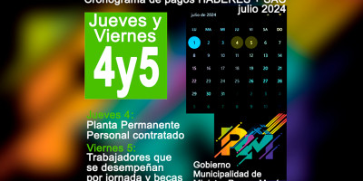 Haberes de julio más SAC Pago de Haberes